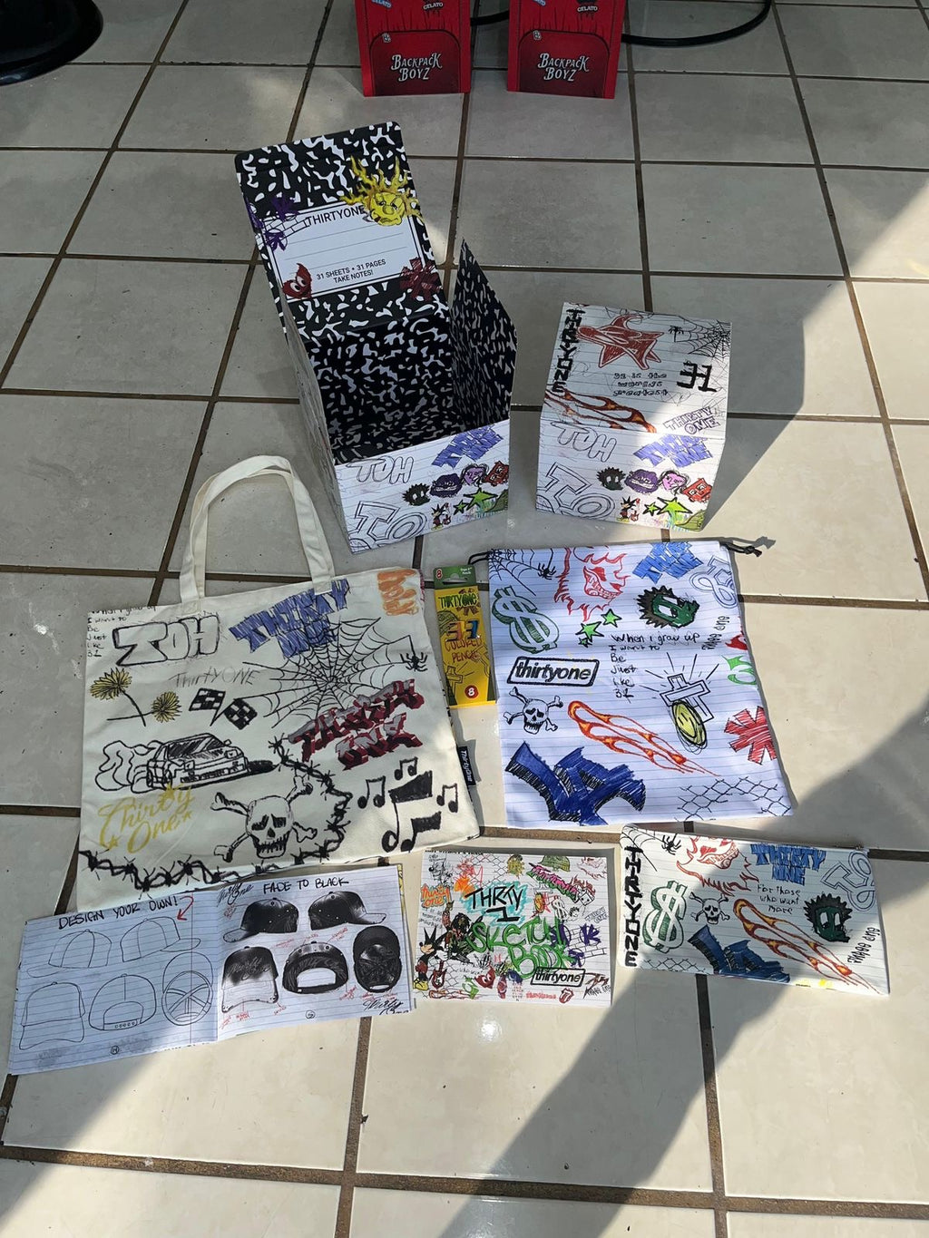 31 HATS FADE TO BLACK FULL SET